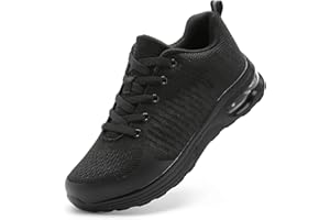 LUPWEE Safety Trainers Slip Resistant Steel Toe Cap Trainers for Men Women, Puncture Proof Safety Shoes Breathable Comfortable Industrial Work Shoes