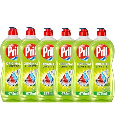 PRIL Sensitive Aloe Vera (6 x 450 ml), hand washing up liquid with high  degreasing power, for clean dishes, even in cold water, pH neutral formula  for the skin : Amazon.com.be: Health
