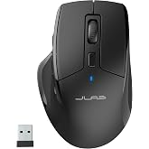 JLab JBuds Wireless Mouse, Connect Via Bluetooth or USB Wireless Dongle, Multi-Device Toggle, Up to Three Devices, Custom User Profiles, Adjustable Tr