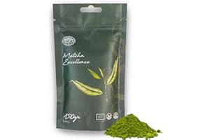 ITALICAE EXCELLENCE puro te verde matcha - mix di the matcha in polvere busta da 150g. The verde matcha : adatto per vegani, gluten free, migliora la concentrazione e riduce la stanchezza