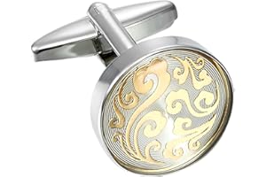 URBAN-JEWELRY Boutons de manchette en acier inoxydable 316L de style différent pour homme