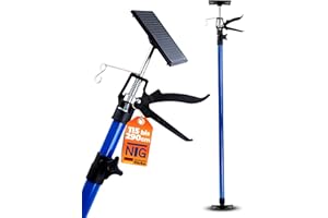 NTG Podpórka jednoręczna | 115-290 cm | do 30 kg | kąt 45° | do płyt kartonowo-gipsowych, demontażu itp. | wspornik montażowy | podpórka sufitowa | podpora teleskopowa | wspornik sufitowy (1 sztuka)