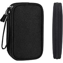 Elektronik-Organizer Tasche – Wasserdicht, 19x11x5,5 Cm, Mit 2 Fächern Für Kabel, Powerbank, Ladegerät & Mehr