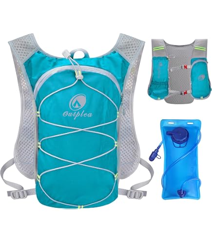 Laufweste Mit 2L Trinkblase – Leichtes Hydration Pack Für Damen & Herren, Reflektierend, Wasserdichtes Nylon, Inkl. Handyfach, Für Trailrunning, Marathon, Radfahren & Wandern