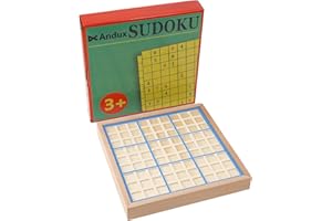 Juego de mesa de rompecabezas de Sudoku Andux con cajón de madera Número SD-02 (Azul)
