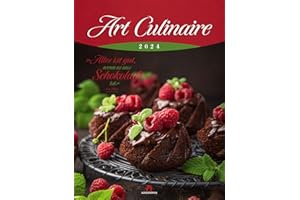 Art Culinaire Kalender 2024, Wandkalender mit Zitaten im Hochformat (50x66 cm) - Lifestyle-Kalender für Küche, Kochliebhaber und Gourmets