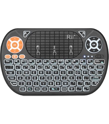 Rii (2019 Upgrade i4 Mini Bluetooth Keyboard with Touchpad