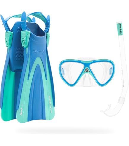 CRESSI Schnorchel Set Für Kinder - Mini Peg Maske & Mini Island Schnorchel