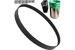 Ersättningsgummiring för soptunnor, 12 st, kompatibel med WESCO-soptunnor med individuell insats, 120 x 10 x 1,5 mm, i Svart, även för andra soptunnor, soptunneband gummi, sopgummiband