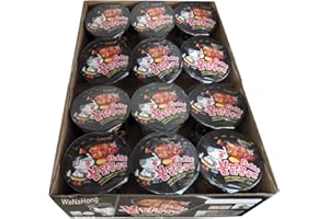 WANAHONG Samyang Spicy Hot Chicken Flavour Ramen Cup (Pack of 12) Halal