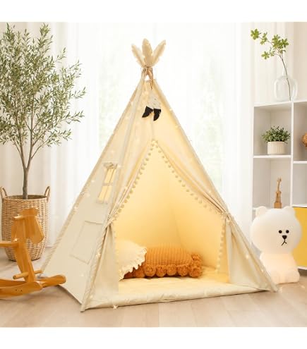Zelte-Max Orig. Zubehörset für Ø 4m Tipi Indianertipi Zubehör Holzpaket Spielzeug