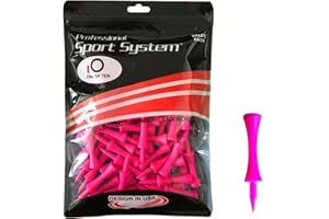 AXKAL Golf Tees Unbreakable Step Down Plastic Mixed or Same Height Value 60 Count, 2 3/4, 2 1/4, 2, 1 3/4, 1 1/2 Inch Length Long Short Color Tee Pack for Practice