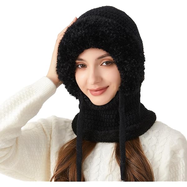 Cappello Invernale Passamontagna 3 In 1 Per Donna: Con Snood E Maschera Viso Regolabile, Caldo Per Sci, Moto, Corsa, Taglia Universale (56-59 Cm) - 2