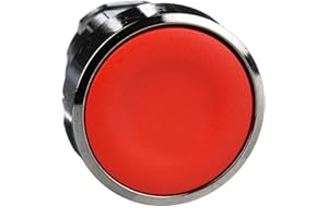 SCHNEIDER ELECTRIC Schneider ZB4BA4 Testa Pulsante Rosso, Bianco