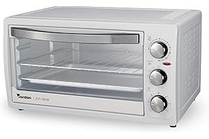 WEGEEK Jordan, Forno elettrico 1300W, Capienza 20L, Temperatura Regolabile 230°, Inclusi Vassoio e Griglia con Impugnatura Removibile, JCF-20L (Bianco)