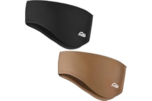 ZYXBBD Sports Headband Ear Warmers for Women and Men Spring/Autumn/Winter Fleece Ear Muffs Headbands Windstopper for Jogging, Running, Hiking, Cycling and Motorcycling, Down Helmet Pack of 2