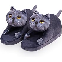 Pantoufles Pour Femmes En Fausse Fourrure - Confortables, Chaudes Et Antidérapantes, Taille 39, Motif Chat Mignon - 10