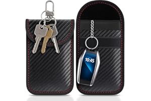 DOSANJH Faraday Pouch for Car Keys Pack of 2 – Signal Blocking Key Case, RFID Blocker Bag for Keyless Entry Fob, Anti-Theft Car Security Pouch, Key Signal Protector for Vehicle Remote and Smart Keys (Medium)