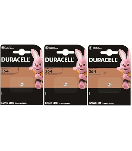6x Duracell 364 Knopfzellen (SR621) – 1,5 V, Für Uhren, Lange Haltbarkeit