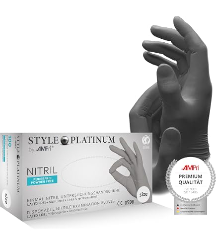 Guanti Esame Nitrile Dealmed X-Small Senza Polvere – Confezione Da 200 Pezzi - Foto 1