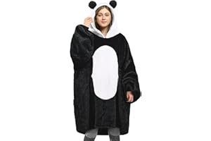 Catalonia Classy coperta indossabile uomo donna, vestito da casa invernale donna, pigiama intero invernale, felpa animali adulti, poncho pile hoodies, Regalo per adolescenti, fidanzata, moglie