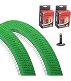 Knobby Tread Tires Baldys 20x2.125 BMX & Mountain Bike Tires - Blue/Tan Wall Knobby Pair 20 X 2.125 BMX Tires - View #4