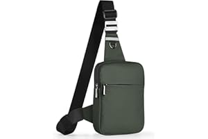 Tibroni Sling Bag Umhängetasche Brusttasche Schultertasche Herren Damen mit RFID-Blockierung, Shoulder Chest Crossbody Bag, Herrentaschen Klein, Travel Bodybag Handy Bauch Sportarten Wandern