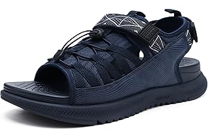 ONCAI Sandali Uomo, Sandali da Trekking con Suole Ortopediche e Supporto per l'Arco Plantare, Sport all'aperto, Estate, Taglia EU 40-48
