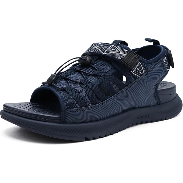 ZHNSHM Sandales Homme Cuir Randonnée Fermées | Chaussures Plage Sport Extérieur Antidérapantes