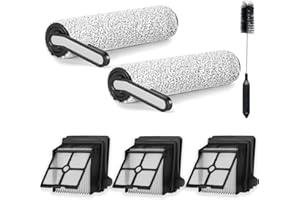 AVAENZO Zubehör für Tineco iFLOOR 5 Breeze Complete, 2 Bürstenrolle 3 Filter Nass Trockensauger Ersatzteile