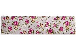 UMOI Cherry Pit Pillow Extra Long 350 Gram Cherry Stones for Relaxation Well-Being to Warm up in The Oven or Microwave, 350 Gram Cherry Stones, 42cm x 12cm (Retro)