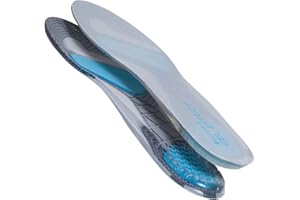 Sof Sole Gel Effect Insole - Léger, rembourré, respirant - idéal pour les pieds sensibles ou fatigués, ajustement adaptable à chaque chaussure