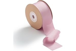 MORSUNBELA Nastro Rosa Antico Chiffon per Confezioni Regalo, Nastri di Set 3,8 cm x 23 m Nastro Regalo per Inviti di Nozze, Decorazioni per Feste di Compleanno
