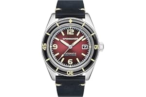 Spinnaker Fleuss SP-5055 Męski automatyczny zegarek z paskiem z prawdziwej skóry, 43 mm