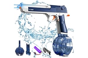 DAZZTIME Pistola ad Acqua Elettrica Potenziata,Pistole ad Acqua Elettriche per Bambini,Potenti a Lunga Distanza,per Feste Estive,Giardino,Piscina,Spiaggia