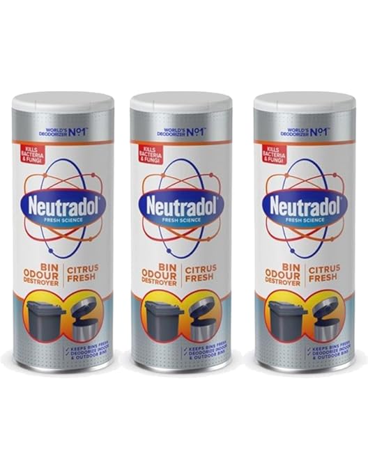 Set Of 3 Bin Odour Neutraliser - 500g Each Scented Indoor Outdoor Dustbin - Groceries - View #5