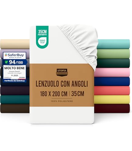 FANSU Lenzuolo Con Angoli Impermeabile Singolo Matrimoniale - Microfibra Morbida Con Tasca Profonda 30 Cm, Colore Blu Navy, Misura 160x200 Cm