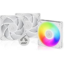 ARCTIC BioniX P120 A-RGB - 120 mm drukgeoptimaliseerde ventilator met A-RGB, PWM, koeler, vloeistofdynamisch lager, 400-2300 RPM - zwart