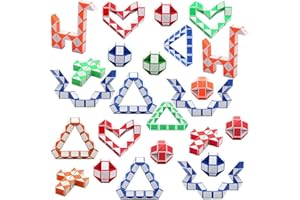 wohot 24 Pack Mini Cubo di Serpente Giocattolo, 24 Blocchi Serpente Magico per Regalini Fine Festa Compleanno, Gadget Compleanno Bambini, Regalini Compleanno Bambini Invitati