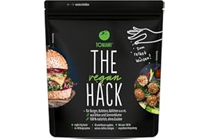 ‎TOMAMI Tomami The Vegan Hack 200g – Proteinreiche ungewürzte Hackfleischalternative aus Erbsen- & Sonnenblumen - Für 600g Veganes Hack - Soja- & Glutenfrei
