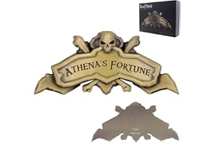 Fanattik Rar-sot07 Sea of Thieves Plaque Antique en Forme de Bateau Porte-Bonheur Unisexe, Argenté, S