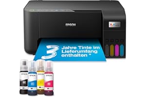 Epson EcoTank ET-2862 DIN-A4-Multifunktions-WLAN-Tintentankdrucker, mit einem im Lieferumfang enthaltenen Vorrat an Tinten von bis zu 3 Jahren