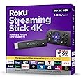Roku Streaming Stick 4K Streaming Device 4K/HDR/Dolby Vision with Voice Remote and TV Controls