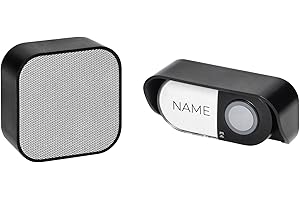 Miratic Campanello Senza Fili da Esterno Portata di 150m 36 Suonerie Regolazione del Volume 60-85db Campanello Wireless IP55 (alimentazione di rete)