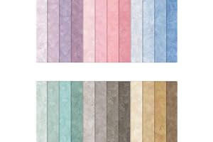 MERWDEEYT Scrapbook Papier Buntes Scrapbook Bastelpapier mit Muster, Doppelseitiges Decoupage Papiere Motivpapier, 24 Blatt Scrapbooking Papier Dekorpapier (C, 30,5x30,5 cm/12x12 inch)