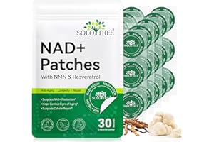 WEIWEILA NAD+ Pflaster 30 Stück– 500 mg NMN & Resveratrol – Anti-Aging-Pflaster, 8-Stunden Energie NAD Boost Patches mit NAC, transdermales NAD+ Supplement für die Zellerneuerung