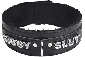 paloli Gargantilla rosa para mujer, collar de cuero, correa punk, esponjosa, gargantilla, gótica, cosplay, joyas sexys