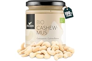 ‎FOODIN FOODIN Bio Cashewmus im Glas - aus 100% Natürlich Cashews, Cashewbutter (250g)