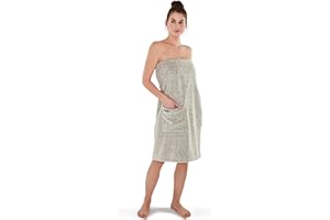 möve Eden Sarong ze strukturą skrzynek welur w rozm. 40/48 z 80% bawełny / 20% lnu, naturalny/czarny