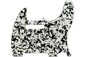 KAISH American Vintage 5 Hole Tele Pickguard TL Guitar Pick Guard Scratch Plate dla Tele/Telecaster Czarny Biały Agat